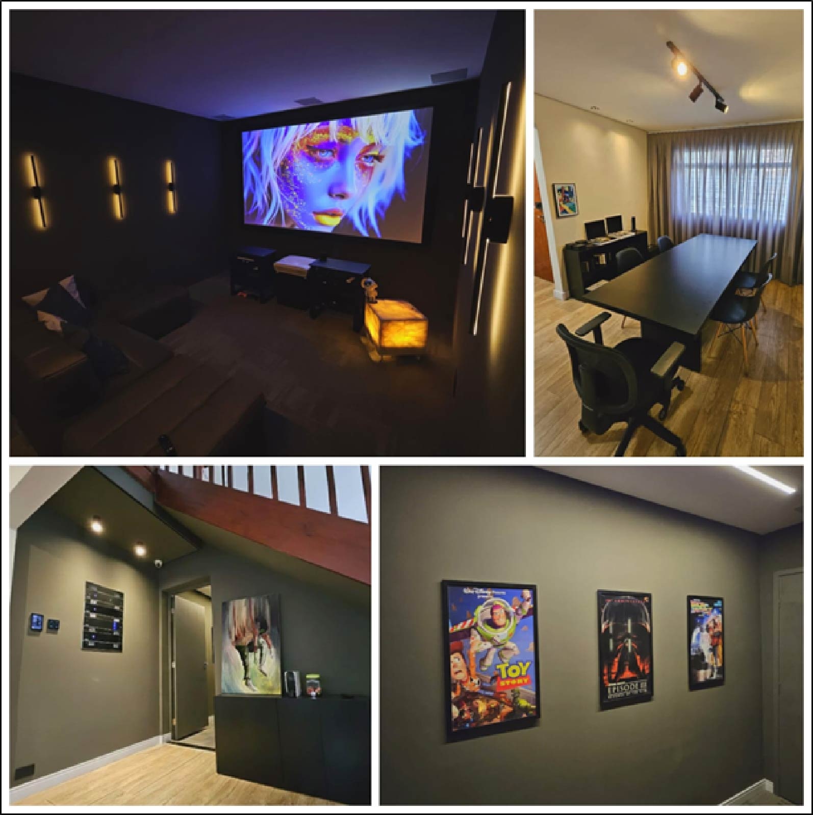 Showroom AGZ - Sala de cinema, reunião e automação